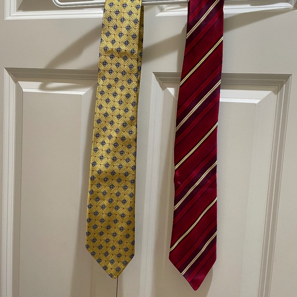 Silk ties handcrafted set of two - Picture 1 of 8